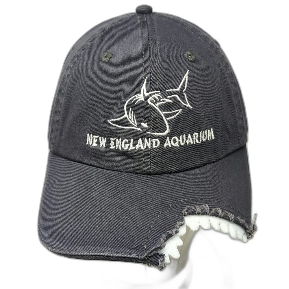 Royal Resortwear Baseball Cap Gray One Size Shark Bite Teeth Aquarium Ocean Hat